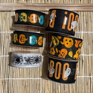 6 Halloween Wired Ribbon